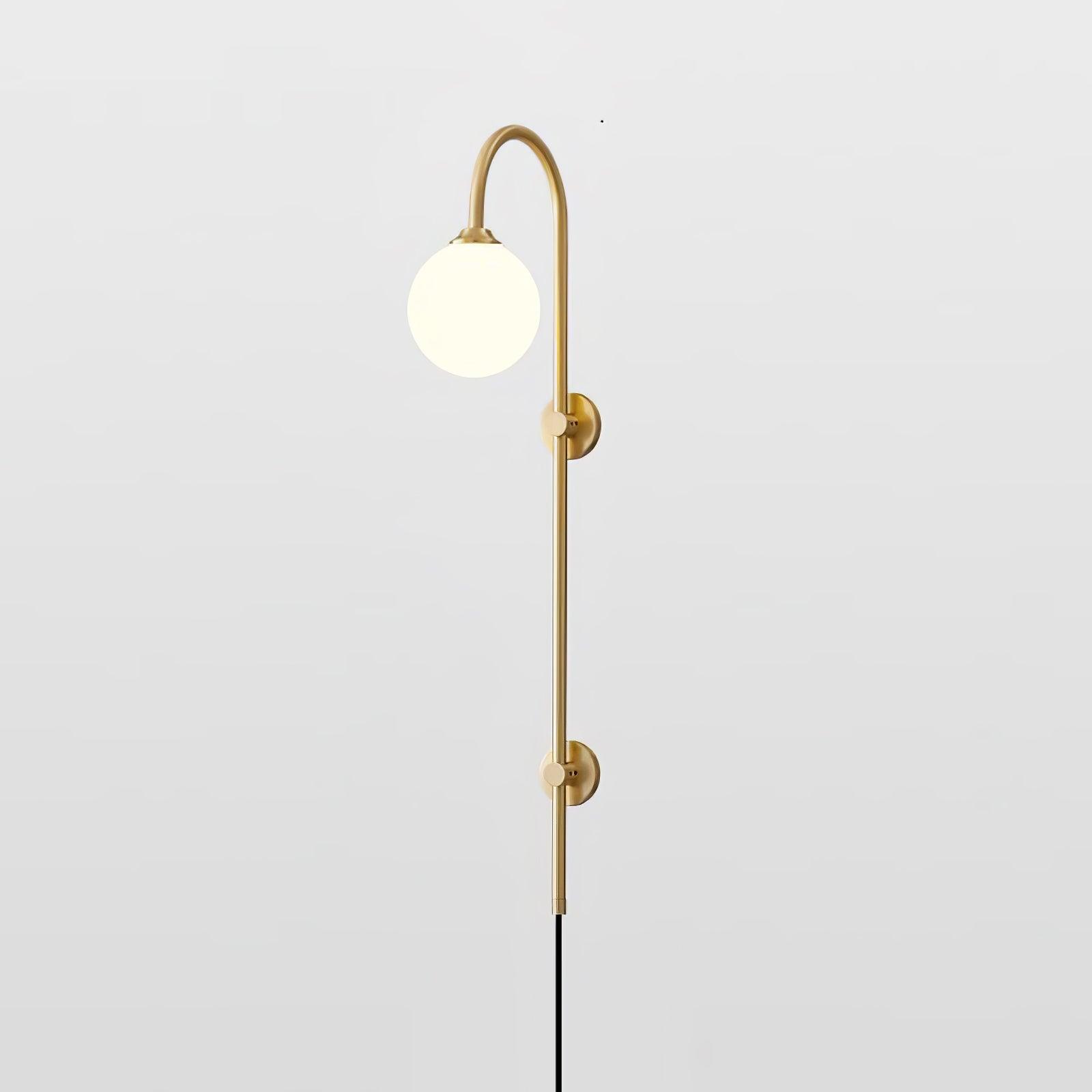 Globe Brass Wall Sconce