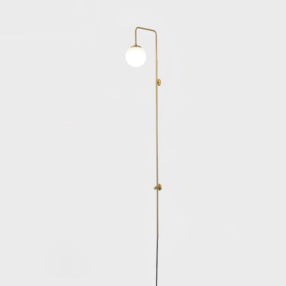 Globe Brass Wall Sconce